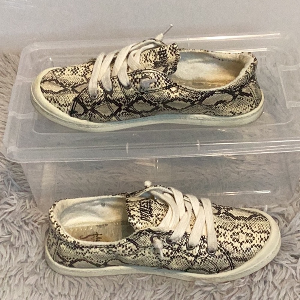 Dunes Sport slip on snakeskin sneakers